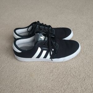 Adidas Seeley Black/White Skateboard Mens Shoes Size 9 G66636